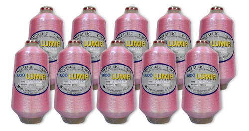 Hilo Ajoo Lumia Bordado Calibre 150d Str-t 10 Hilos Color Rosa Claro Str-t-374