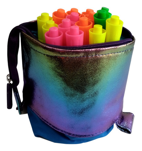 Estuche Tela Jocar Cartuchera Arcoiris