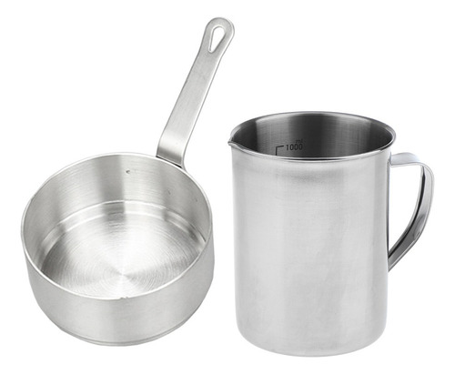 Jarra De Medición Grande De Acero Inoxidable De 1 Litro Con