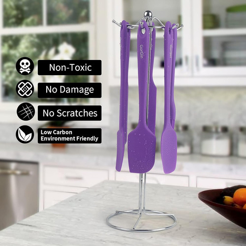 Juego De Espátulas De Silicona Resistente Al Calor, Raspador