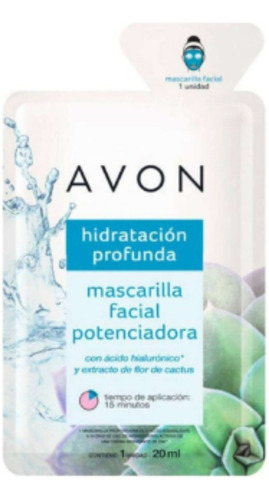 Avon Mascarilla Facial Potenciadora Hidratación Profunda