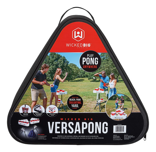 Versapong Juego Portátil De Mesa De Pong De Cerveza/portón T