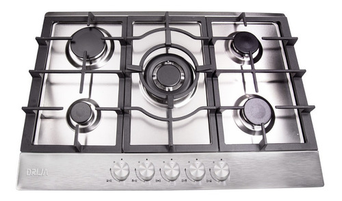 Cocina 5 Hornillas Tope Empotrable A Gas Milan 90cm Drija