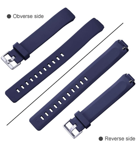 Imagen 6 de 8 de 3 Mallas De Reloj Fitbit Inspire / Inspire 2 Talle Large