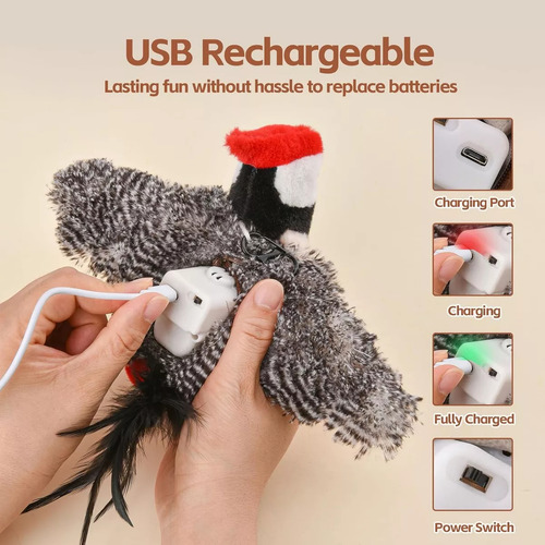 Brinquedo De Pelúcia Interativo Que Soa Para Gatos
