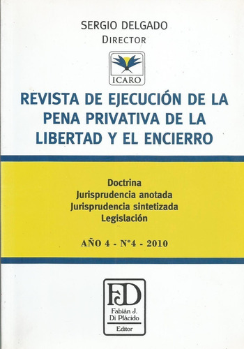 Revista Ejecución Pena Privativa De La Libertad 4 Delgado