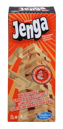 Juego De Mesa Hasbro Jenga Clásico - 54 Bloques Madera