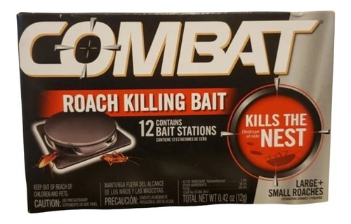 Combat Max Mata Cucarachas Trampas De Cebo Chicas + Grandes