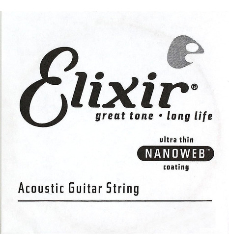 Elixir Strings Acoustic Phosphor Bronze Guitar String Nanowe