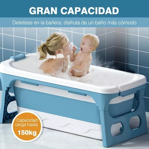 Bañera Baño Grande Niño Adulto Plegable Con Tapa - Mercado Lider