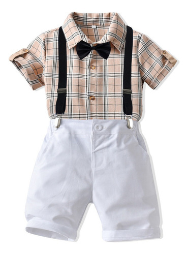 Traje Formal Short Bebe Colores Claros Talla 1-5años