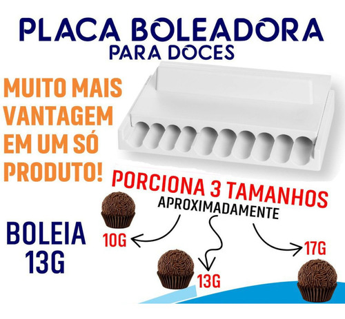 Imagem 4 de 6 de Placa Boleadora Doces Profissional Dosadora Brigadeiro