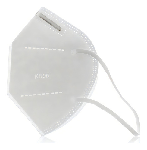 Cubrebocas Kn95 Antibacterial 5 Capas Certificado - 50 Pieza Color Blanco