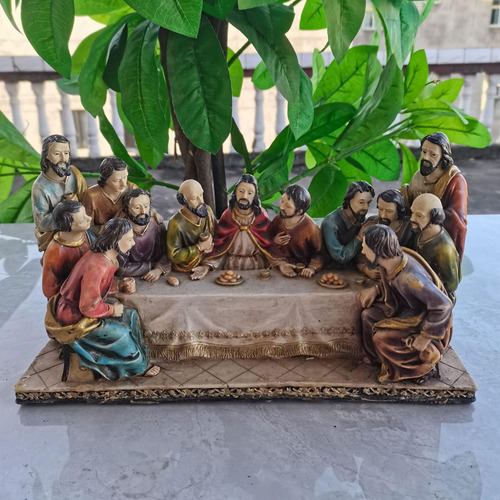 Resina La Estatua Decorativa De La Última Cena Para La