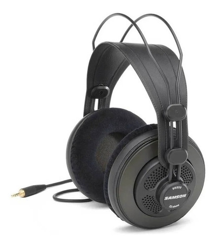 Auriculares Samson Sr850 Studio O&m, color negro