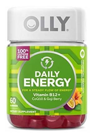 Olly Daily Energy Gummy, 30 Dias De Suministro (60 Gomitas)