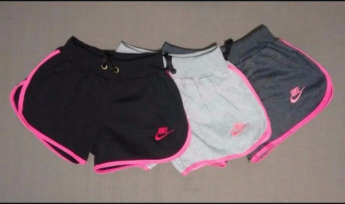 short feminino moletom nike