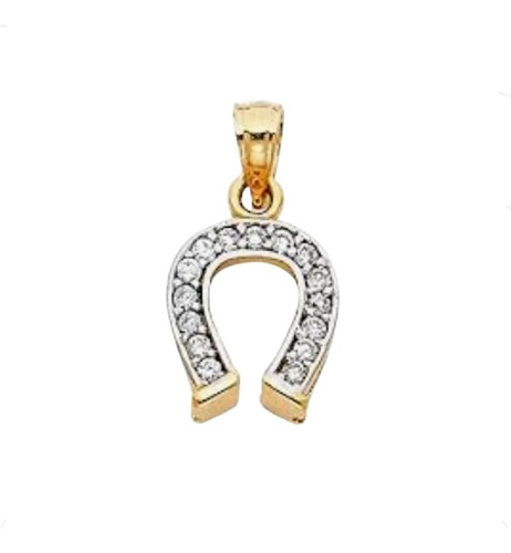 Pingente Ferradura Cavalo Ouro 18k