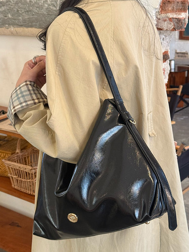 Bolsa De Terciopelo De Estilo Coreano De Gran Capacidad, Col