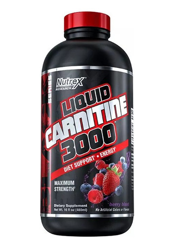 L Carnitina Nutrex Liquid Carnitine 3000 Quemador De Grasa