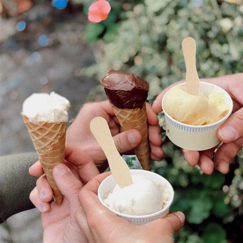 Paleta De Helados  De Madera Cucharita  Ecológicos 100 Und