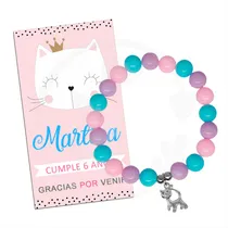 Comprar Souvenirs Pulseritas Gatita Gatito Temática Gatos Originales
