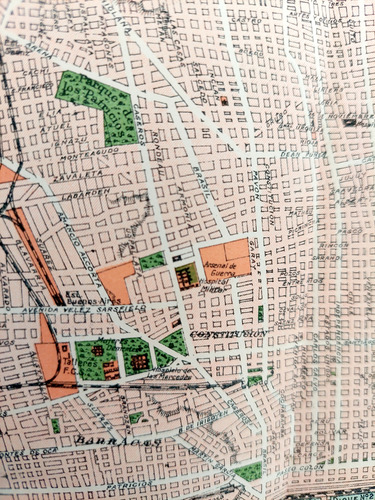Mapa Color Original Buenos Aires 1912 Ferrocarriles Plano (Usado)