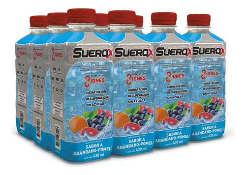 Pack 12 Unidades Suerox Arándano-pomelo 12x630 Ml