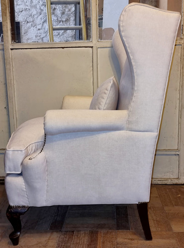 Sillon Bergere Estilo Reina Ana Con Riñonera De Lingue (Usado)