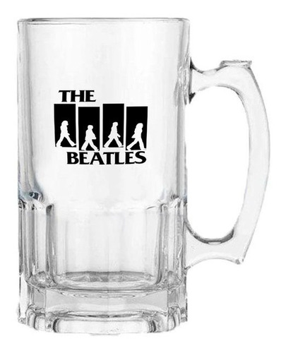 Vaso Cervecero Bandas Rock T2 Transparente E341