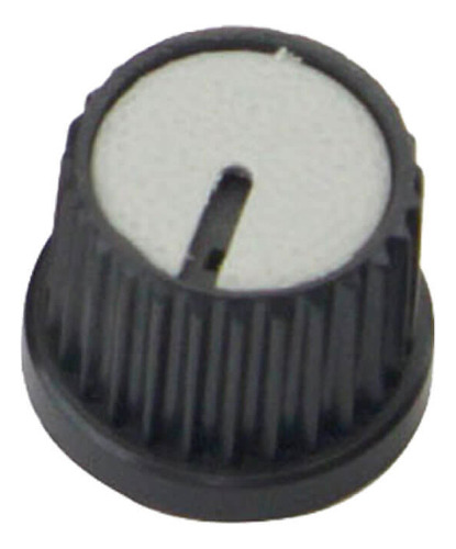 10x Botão Knob Redondo Estriado Com Parafuso Ad209 - Cinza