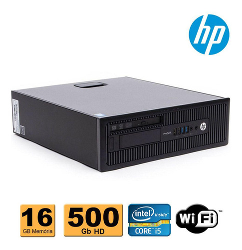 Cpu Hp Prodesk 600 Slim Intel Core I5 4ªg 16gb Ddr3 500gb-rw