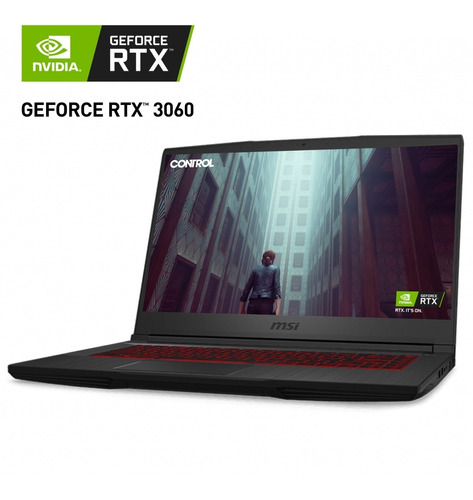 Laptop Gamer Msi Rtx 3060 Core I5 10500h 8gb Ssd 512gb 15.6