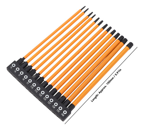Juego De Puntas Para Destornilladores, 150 Mm, 1/4 Pulgadas,
