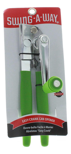 Swing-a-way Easy Crank - Abrelatas (verde), Extra Largo