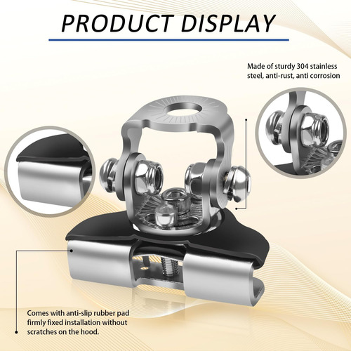 Soporte Capot Para Neblineros Barras Led Fijos Universal X2