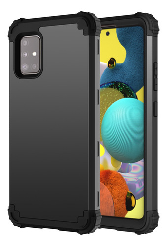 Funda Para Galaxy Samsung A51 (5g) Uso Rudo 3 En 1