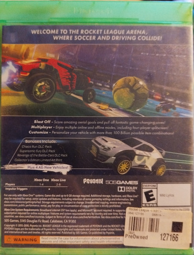Rocket League - Xbox One Físico (Usado)