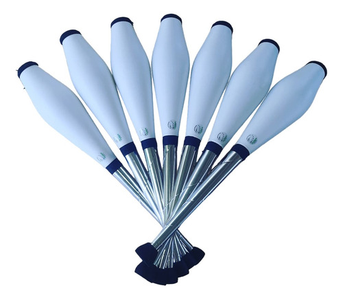 Jogo 7 Clavas Pirouette - Newronio Malabares Pro Cor Branco