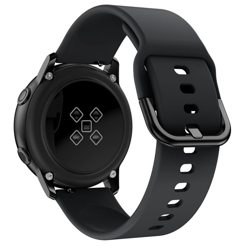 Pulseira De Silicone Para Samsung Galaxy Watch Active -preta