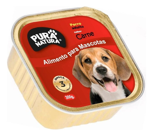 Alimento Húmedo Para Perros  , Pura Natura - Carne 300grs