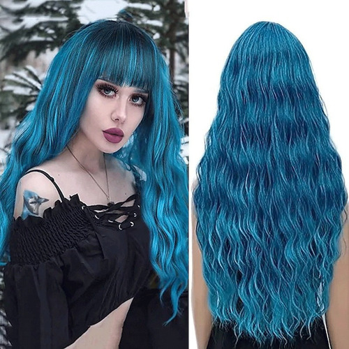 I Pulôver De Cabelo Longo Cacheado Natural Com Franja