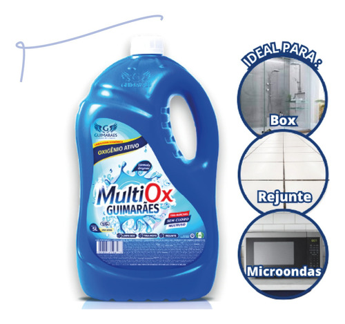 Kit 4un Tira Mofo Limpa Rejunte E Box De Banheiro Multiox 5l