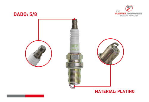 Set 6 Bujias Platino S400l V6 3.0 De 2003 A 2005 Ngk