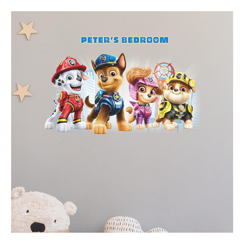 Roommates Rmk5122gm Calcomanías Adhesivas Paw Patrol