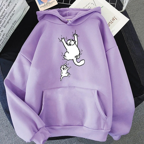 Lhy Sudaderas Con Capucha Simon's Cat Comic, A La Moda, Animé, P