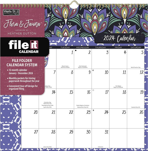 Calendario File-it 2024 De Flora & Fauna (24997006040)