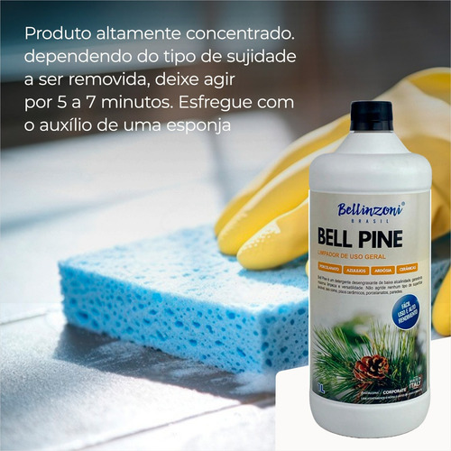 Bell Pine Limpador De Uso Geral Detergente Desengraxante 1l