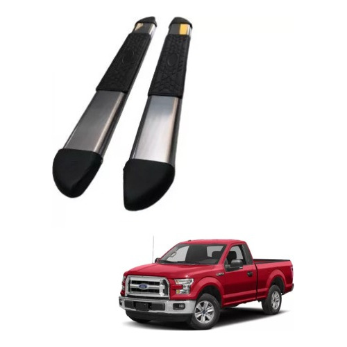 Estribos Ford F150 Lobo Cabina Sencilla 2015 A 2023 Cromado 