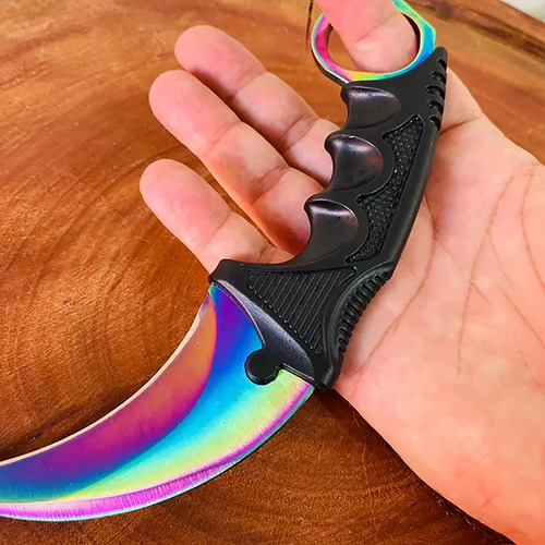 Faca Karambit Canivete Cs Go Combate Tática Com Bainha